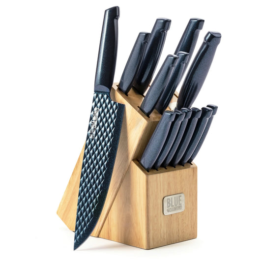 Homer 14 Piece Stainless Steel Sharp Stone Knife Set